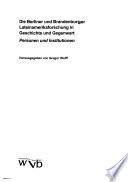 Die Berliner und Brandenburger Lateinamerikaforschung in Geschichte und Gegenwart