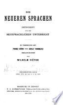 Die Neueren Sprachen