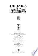 Dietaris de la Generalitat de Catalunya: Anys 1656 a 1674