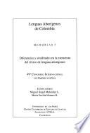 Diferencias y similitudes en la estructura del léxico de lenguas aborígenes
