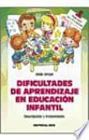Dificultades de aprendizaje en Educación Infantil