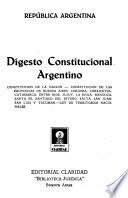 Digesto constitucional argentino
