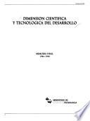 Dimensión científica y tecnológica del desarrollo