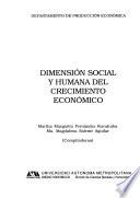 Dimensión social y humana del crecimiento económico