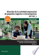 Dirección de la actividad empresarial de pequeños negocios o microempresas
