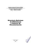 Directorio boliviano de bibliotecas y centros de documentación