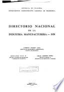 Directorio Nacional de la Industria Manufacturera, 1959