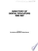 Directory of Dental and Allied Dental Educators