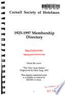 Directory of the Cornell Society of Hotelmen