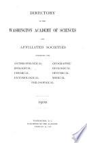 Directory of the Washington Academy of Sciences and Affiliated Societies