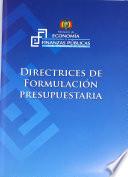 Directrices y clasificadores presupuestarios