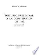 Discurso preliminar a la Constitución de 1812