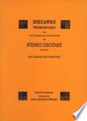 Discurso pronunciado en el acto solemne de la inauguración del Ateneo Oscense por el socio don Joaquín Costa Martínez