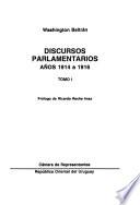 Discursos parlamentarios años 1914 a 1016