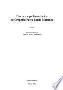 Discursos parlamentarios de Gregorio Peces-Barba Martínez