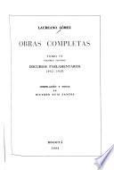 Discursos parlamentarios. pt. 1. 1912 - 1927. pt. 2. 1932 - 1935. pt. 3. 1939 - 1942