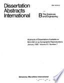 Dissertation Abstracts International