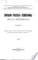 División político-territorial de la República