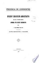División y sub-división administrativa de su territorio