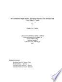 Do Constitutional Rights Matter? The Impact of Section 35 on Aborigninal and Treaty Rights in Canada
