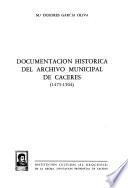 Documentación histórica del Archivo Municipal de Cáceres
