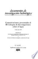 Documentos de investigación hidrológica