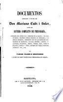 Documentos librados a favor de D. Mariano Cubí i Soler, autor del Sistema completo de frenolojía