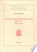 Documentos lingüísticos del Perú