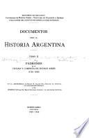Documentos para la historia argentina