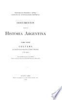 Documentos para la historia Argentina
