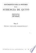 Documentos Para la Historia de la Audiencia de Quito