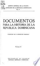 Documentos para la historia de la República Dominicana