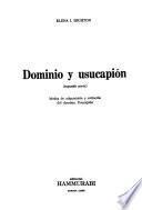 Dominio y usucapión