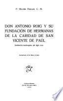Don Antonio Roig y su fundación de Hermanas de la Caridad de San Vicente de Paúl, institución mallorquina del siglo XVIII