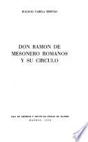 Don Ramón de Mesonero Romanos y su círculo