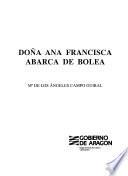 Doña Ana Francisca Abarca de Bolea