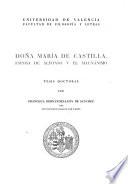 Doña María de Castilla, esposa de Alfonso V el Magnánimo