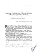 Donaciones con destino a la Biblioteca del Centro de Historia Universitaria Alfonso IX
