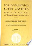 Dos documentos sobre Castilla