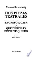Dos piezas teatrales