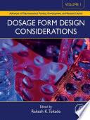 Dosage Form Design Considerations