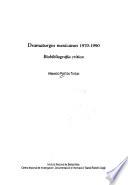 Dramaturgos mexicanos 1970-1990