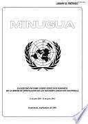 Duodecimo informe sobre derechos humanos de la mision de verificacion de las naciones unidas en Guatemala