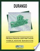 Durango. Conteo de Población y Vivienda, 1995. Resultados definitivos. Tabulados básicos