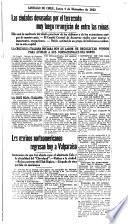 Earthquake of November 10, 1922, Centered in Atacama Province, Chile, and Relief and Reconstruction Measures