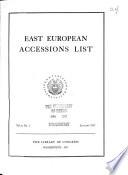 East European Accessions List