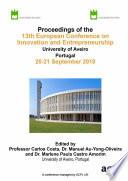 ECIE 2018 13th European Conference on Innovation and Entrepreneurship