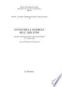 Economia e energia, secc. XIII-XVIII