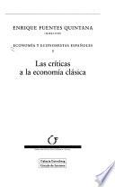 Economía y economistas españoles: Las criticas a la economia clasica