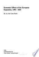 Economic Effects of the European Expansion, 1492-1824